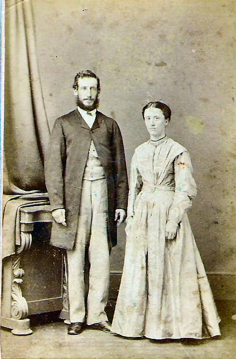 Emma Baglin (1847-1935) and husband Samuel Venn (1840-1915)