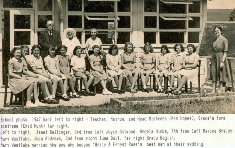 Grace Baglin school photo 1947