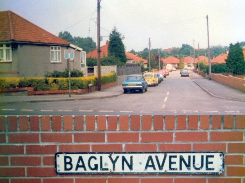 Baglyn Avenue, Staple Hill, Bristol, the site of the 111 acre farm owned by Daniel Baglin in the late 19th century.  