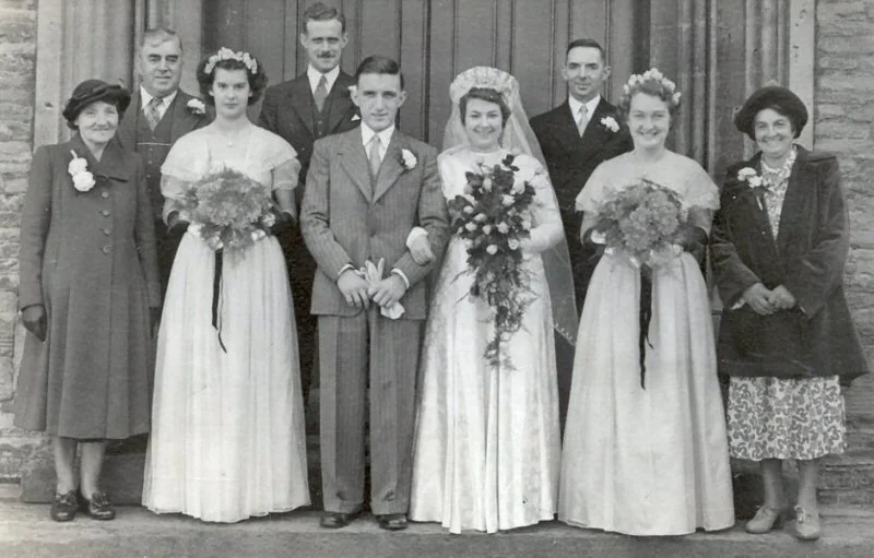 Ernest Russ wedding to Grace Baglin 1951