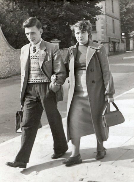 Ernest Russ and Grace Baglin on their Honeymoon in Torquay 1951