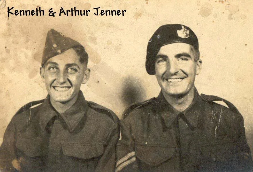Right: Arthur Jenner (born 1920), and 
Left:  His brother, Kenneth Jenner (1924-1944)