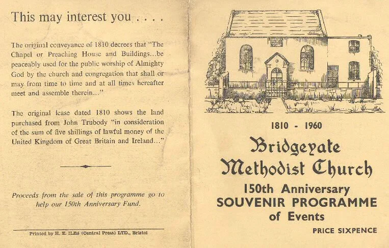 Bridgeyate Methodist Church; Arthur Jenner’s church