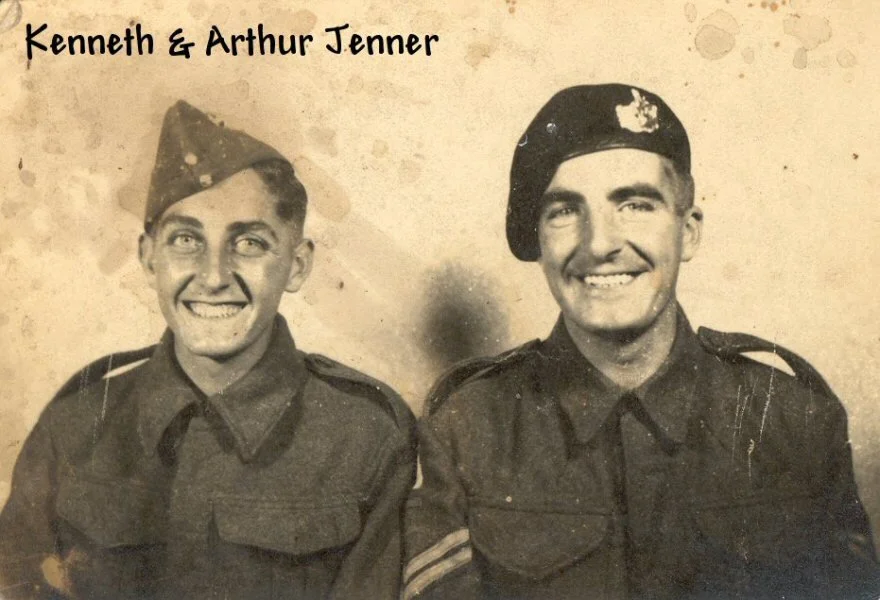 Arthur Jenner (born 1920) right - Kenneth Jenner (1924-1944) left