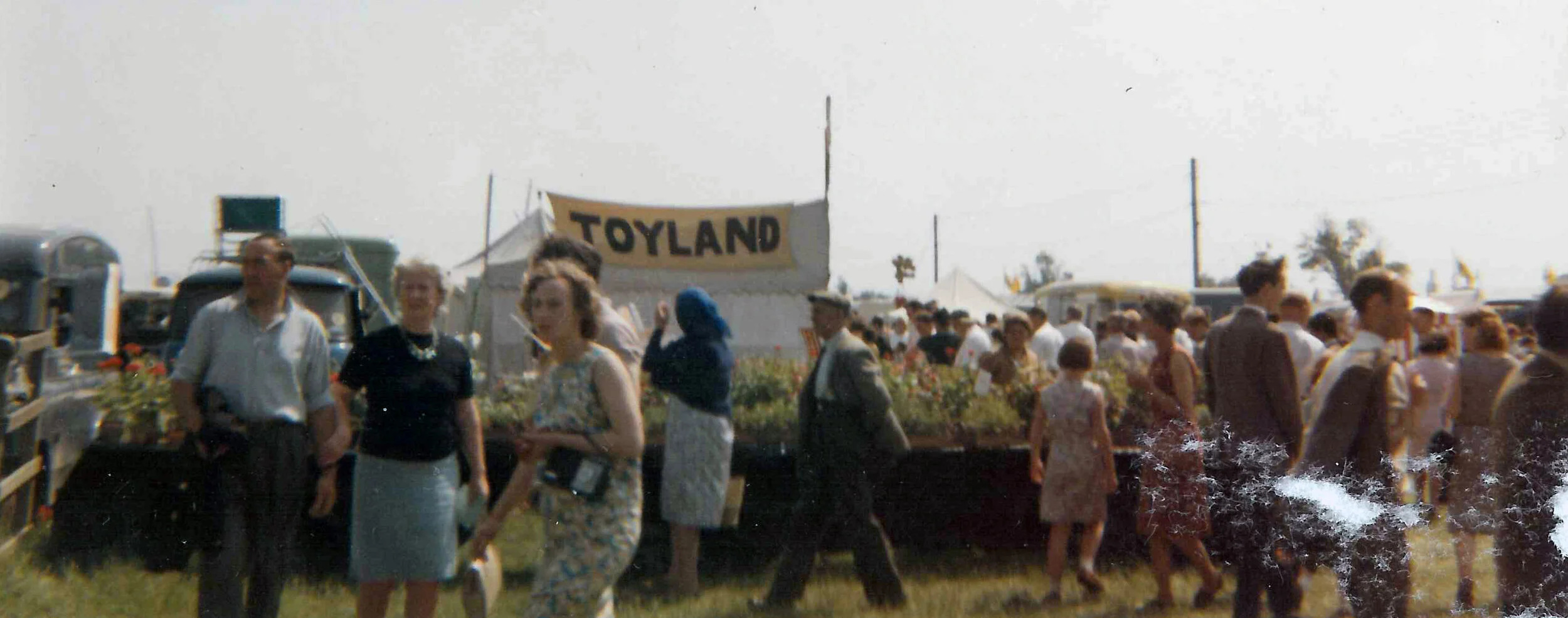 Flower stand by Ernest Russ at show (in background) 1967