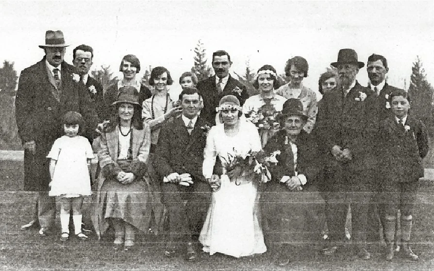James Chappell and Hilda Johnson wedding - family group 1931