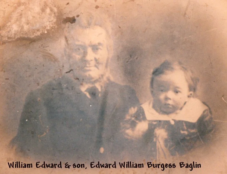 William Edward Baglin and son Edward William Burgess Baglin