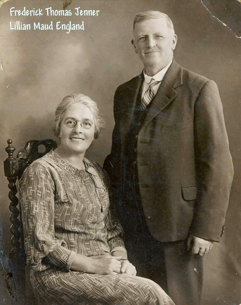 Frederick Thomas Jenner and Lillian Maud England (wife)