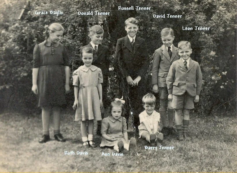 Grace Baglin and her cousins