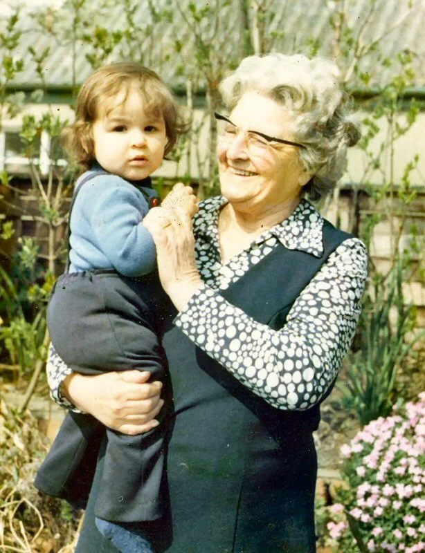 Eva Baglin with great grandson Adrian Russ