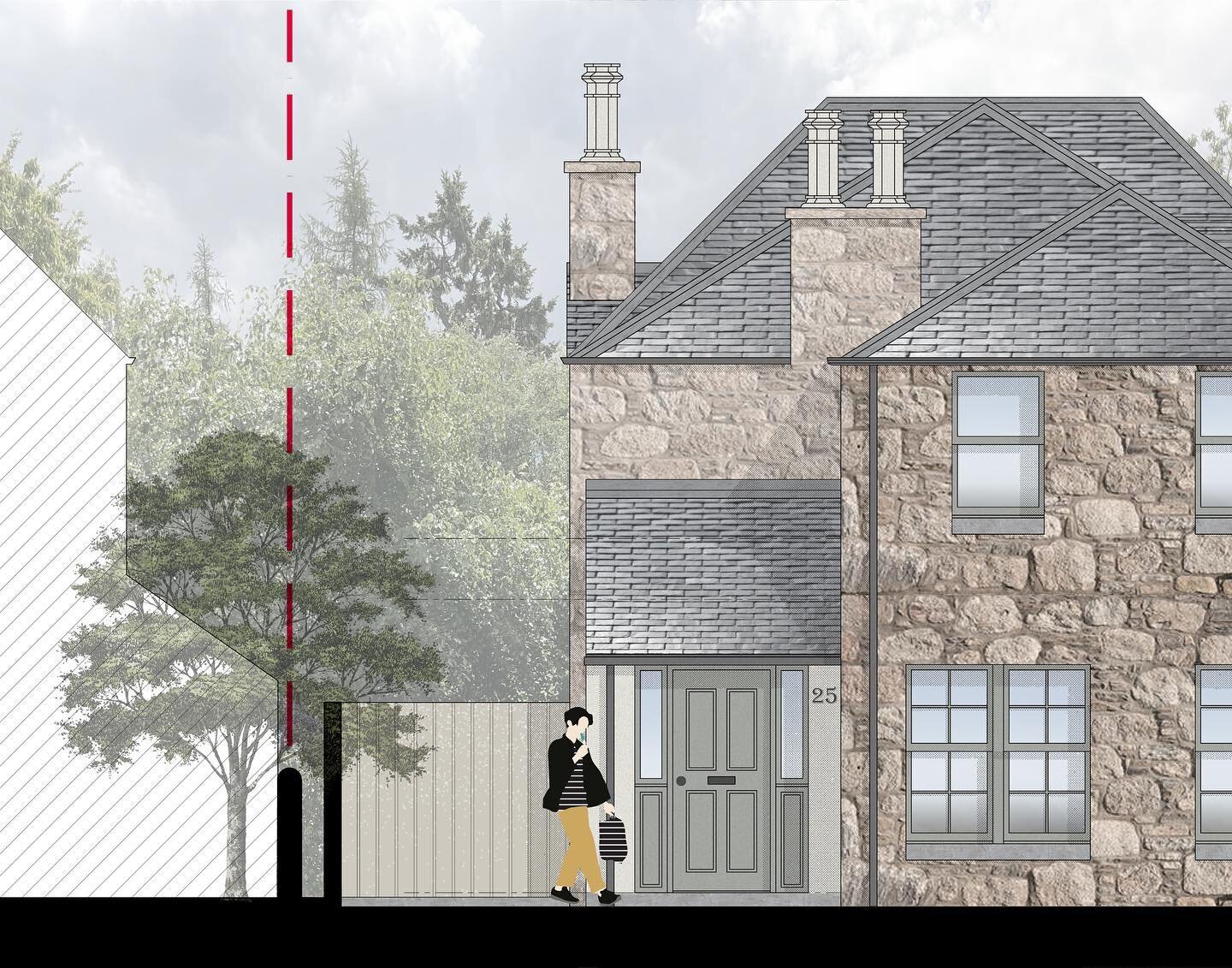 Planning Approved! Fantastic to have achieved Planning Approval for this sympathetic granite clad two storey extension to the rear of this beautiful home. #architecture #planningapproval #scottisharchitects #granite #aberdeen #homeimprovement