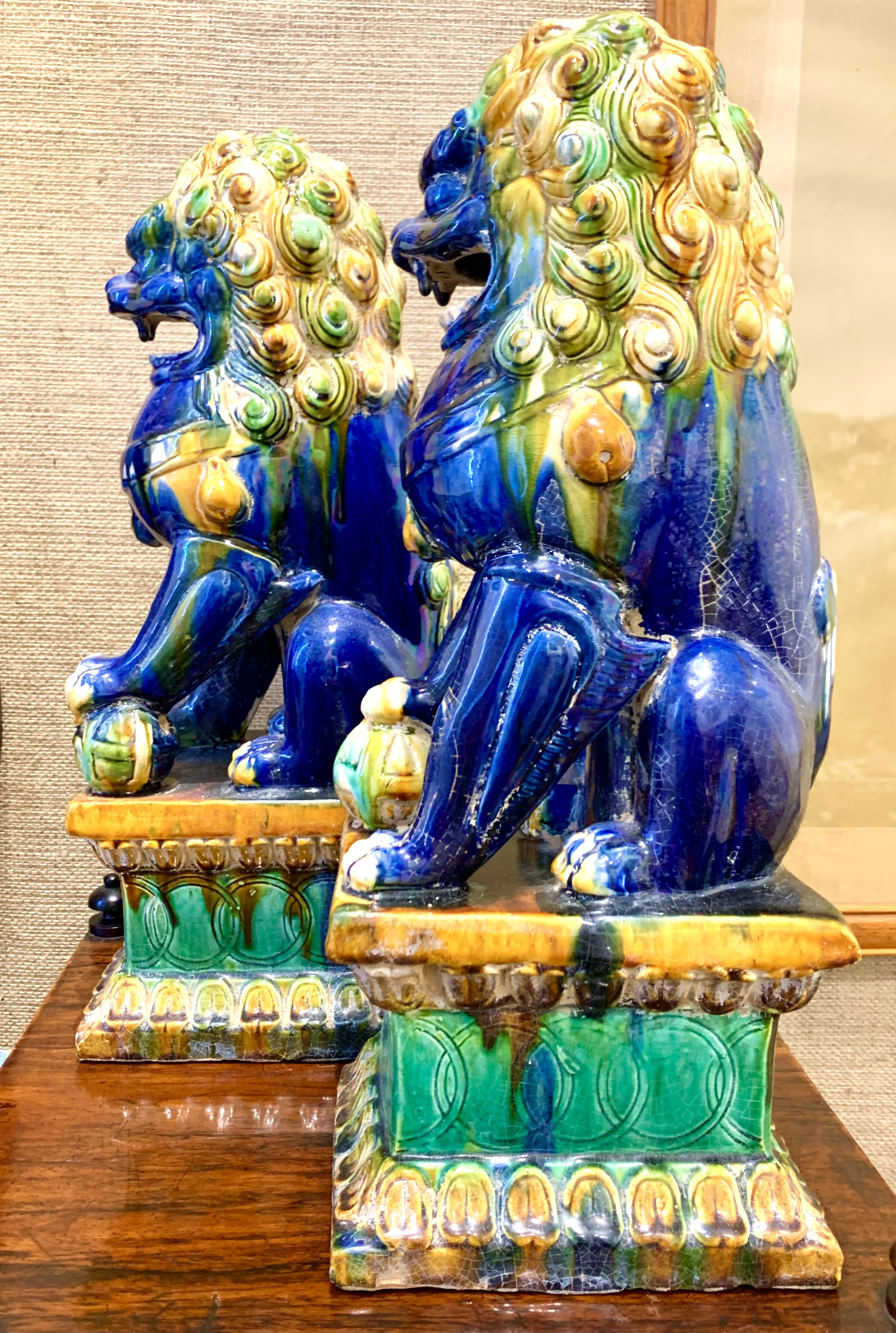 Sancai Glaze Foo Dogs