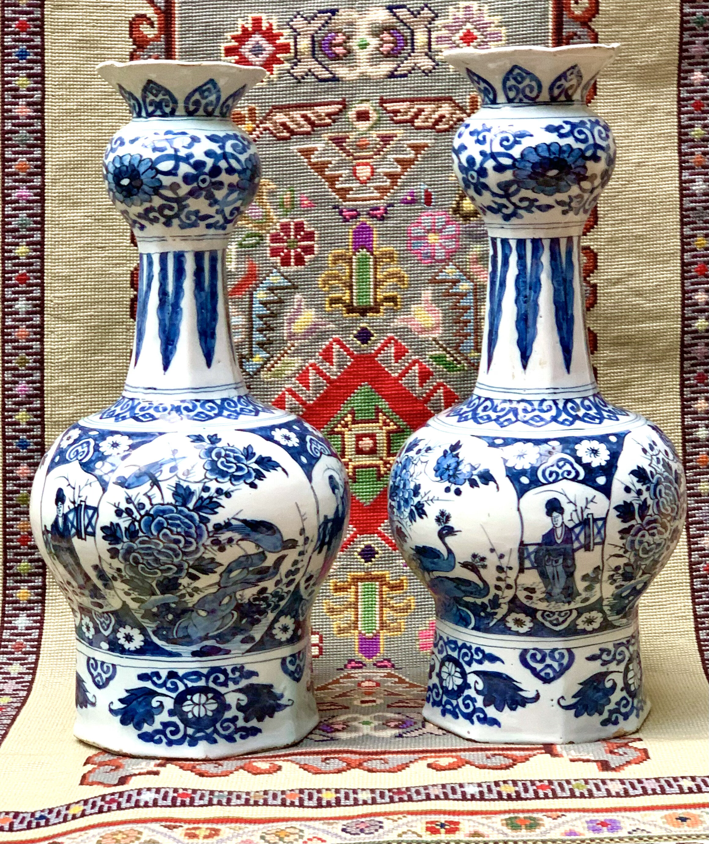 Royal Delft Vases Circa 1690
