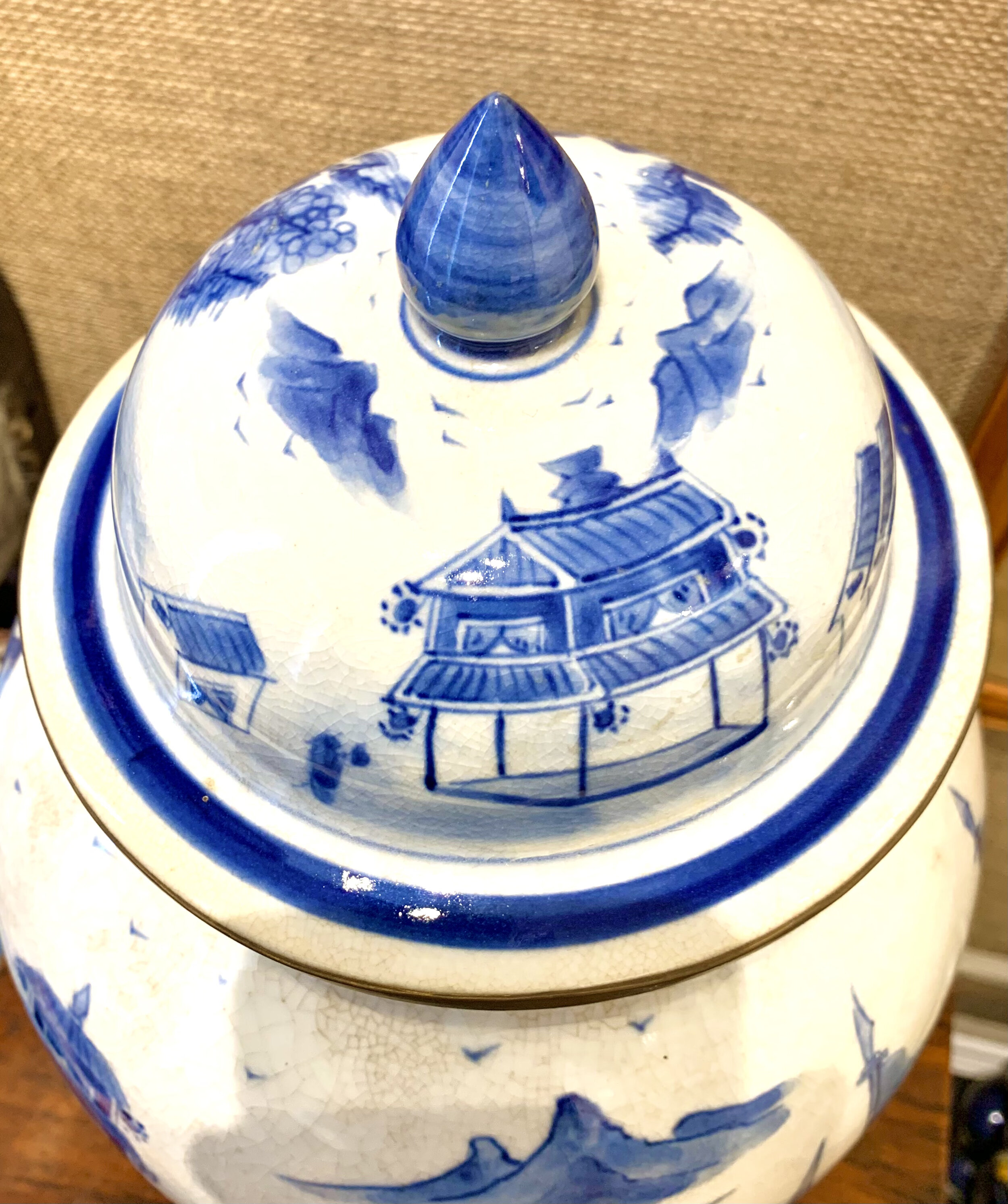 Brass Trimmed Porcelain