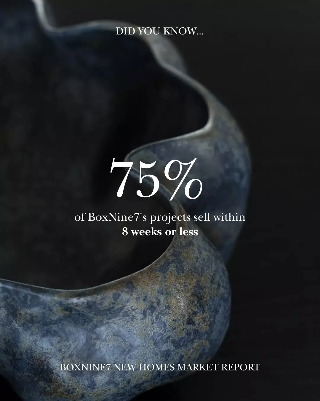 Staging isn&rsquo;t just about making a space look good, it&rsquo;s about unlocking its full market potential. The numbers speak volumes:

💥 100% of staged properties sell faster than unstaged ones
📆 75% of BoxNine7&rsquo;s projects sell within 8 w
