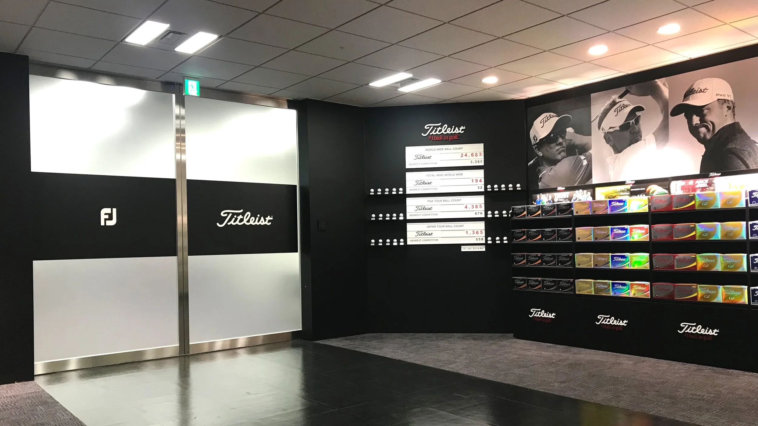 Behind the opaque doors of Titleist in Tokyo is just another world.