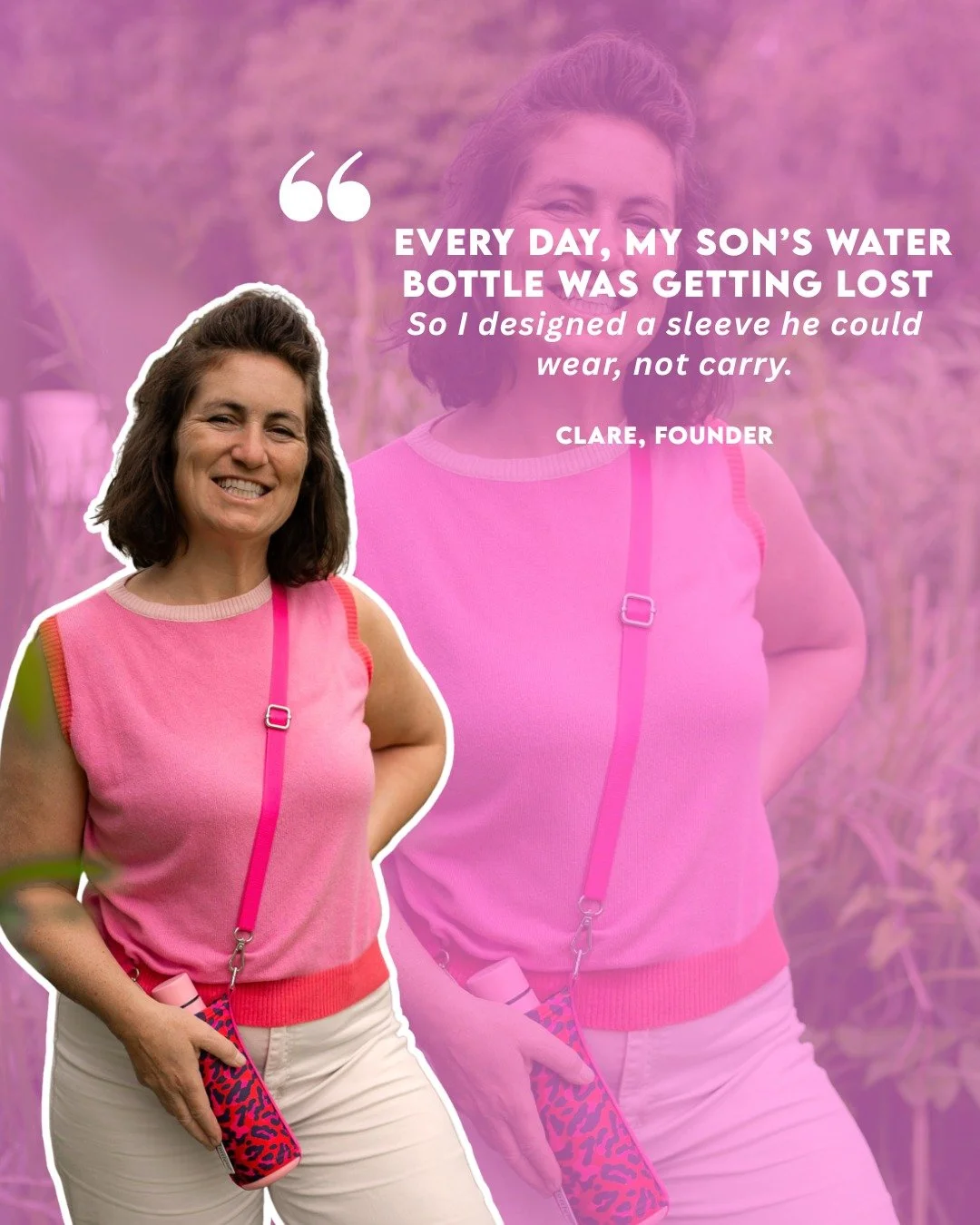 Hi I am Clare the founder behind Bottle Soc.  Like so many parents, I was constantly replacing her son&rsquo;s water bottles. Lost at school&hellip; left on the bus&hellip; forgotten at football&hellip; you name it.

After one too many lost bottles, 