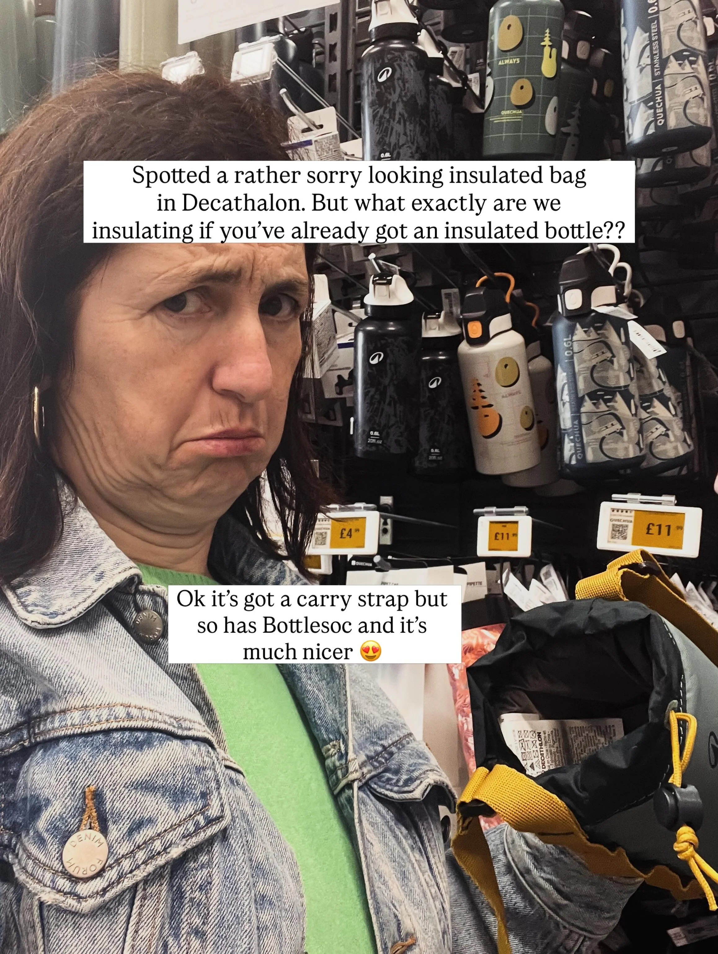 Apparently we&rsquo;re now insulating insulated water bottles 😂😂
And why do they all look like hiking equipment from off of the late 90&rsquo;s??
I only wanted something that was stylish and hands free&hellip;
Would you wear this??
.
.
.
#bottle_so