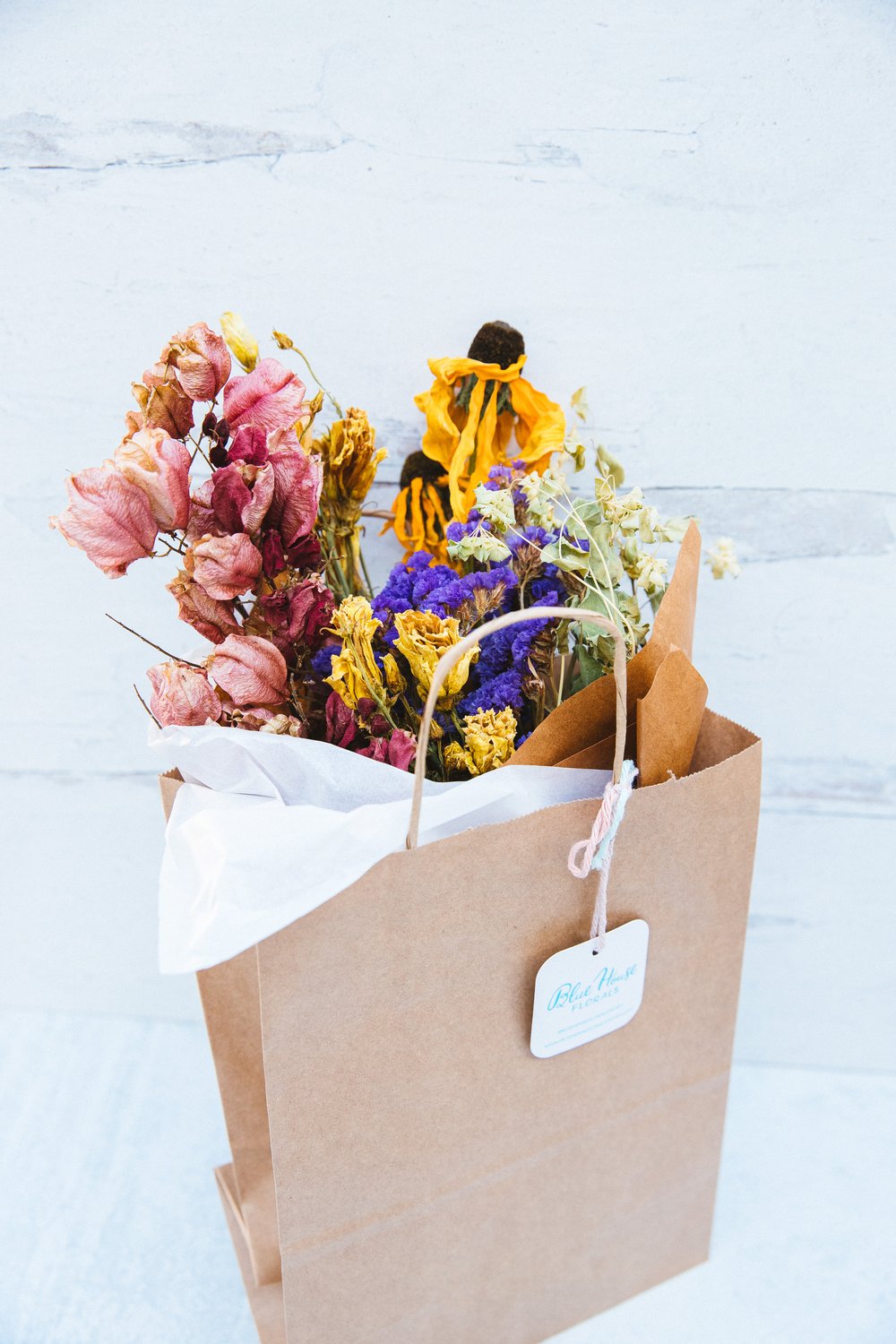 Dried Flower Bouquet — Blue House Florals