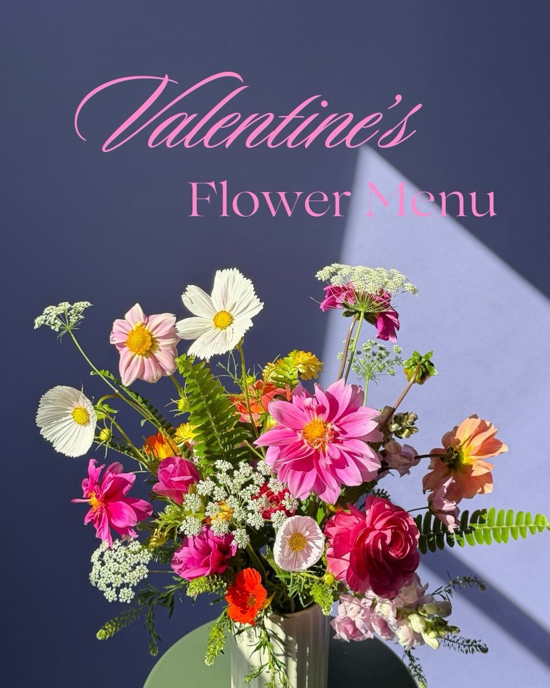 Valentine&rsquo;s Day Flower Menu 💘 

💕 Standard $125 double tulips from @littlepondfarm ranunculus, snapdragons, eucalyptus and more

💗 Grande $200 double tulips from @littlepondfarm ranunculus, dahlias, snapdragons, eucalyptus and more

💐 Hand-