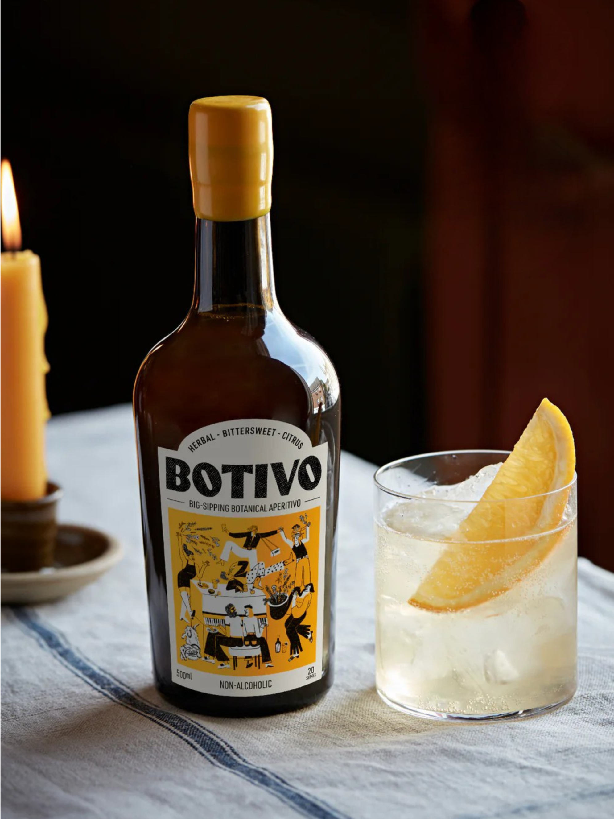  Botivo Non-alc Aperitivo - £28  
Whether you're zebra-striping or staying off the booze entirely this is such a fab option to feel like you're having a proper drink drink without any of the buzz