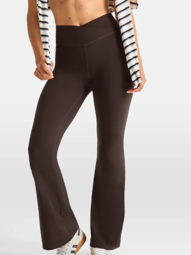  TALA DayFlex Wrap Flared Yoga Pant - £51  
We're constantly blown away by  Grace Beverley's  empire and love these flares so much! Buttery soft and the wrap waistband is super flattering