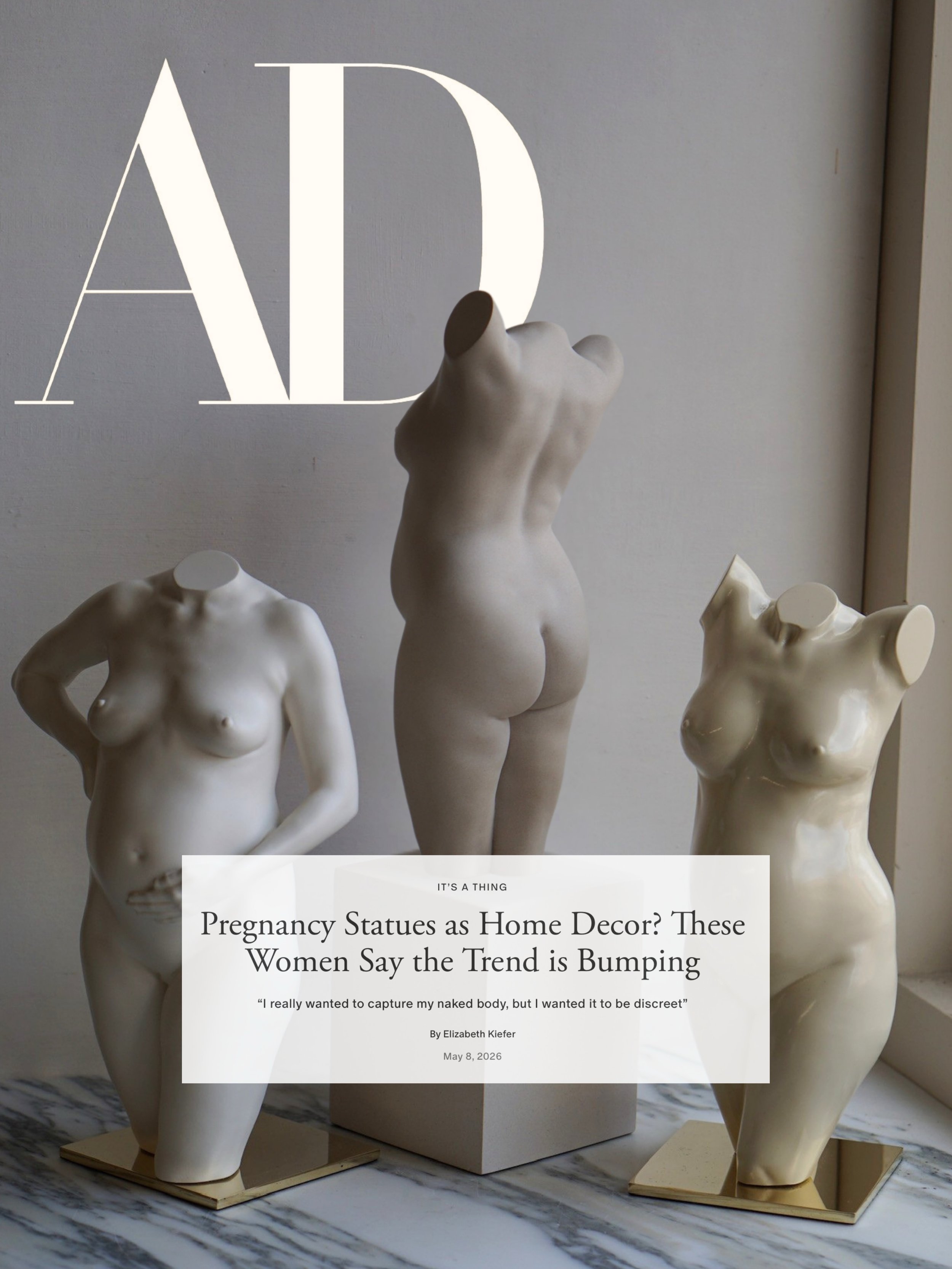 As seen in @archdigest! 👀✨

AD has always been a benchmark for what&rsquo;s beautiful in the home and to see our Busts featured as part of that world is a moment we&rsquo;ll be pinching ourselves over for a while

Thank you @elizabetheelizabeth for 