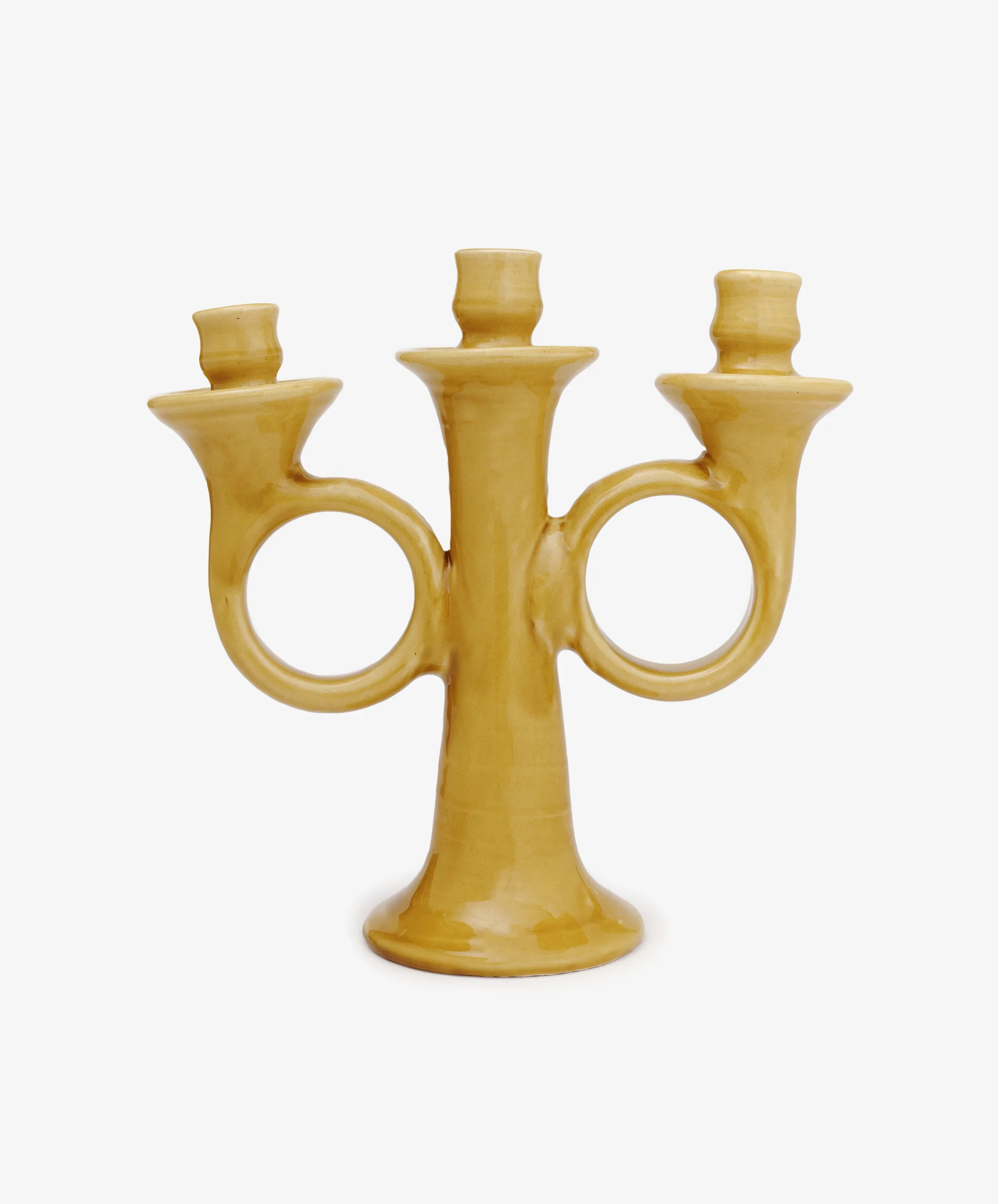  Porta Loretta Candelabra - $168  
It was the summer of butter yellow but I feel like this slightly darker tone has and will always be 'in' to uplift your space