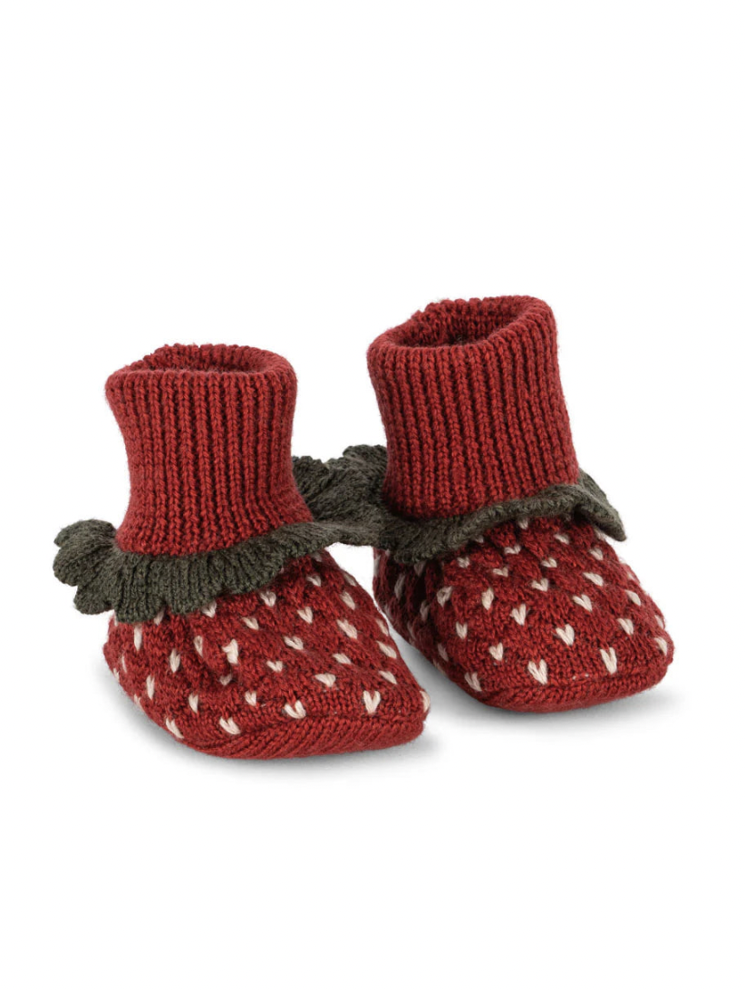  Konges Slojd Strawberry Booties - £30  Strawberry booties!! Such a sweet way to keep little feet cosy.. they have a matching bonnet too.. just saying! 