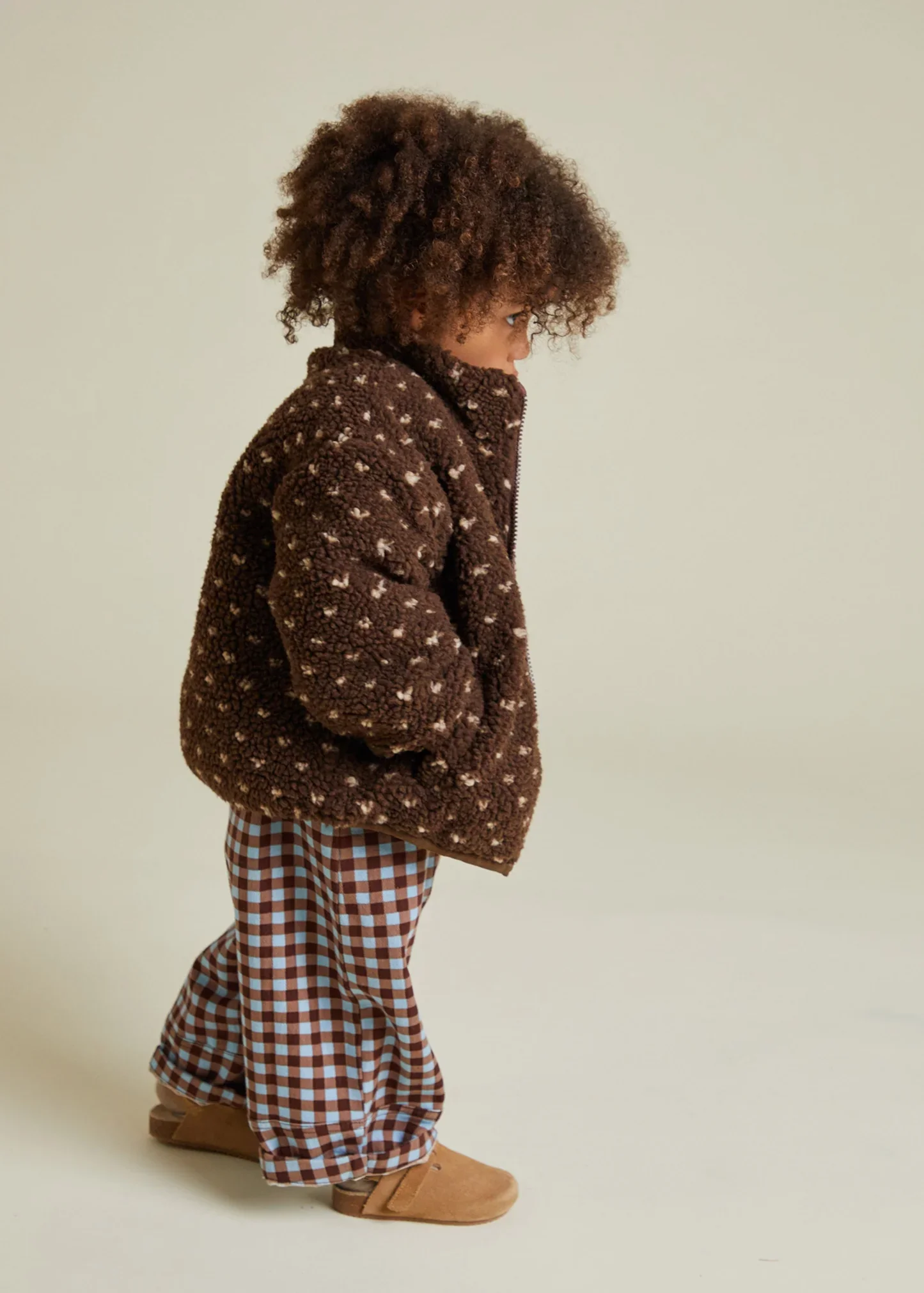  Claude & Co Drew Chocolate Spot Borg Jacket - £50  This is so chic, does it come in my size?
