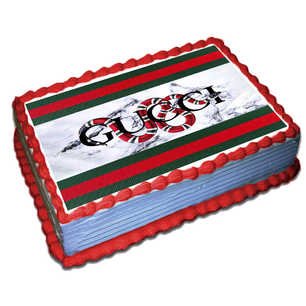 Cake Wrap // Gucci – Edible Cake Toppers
