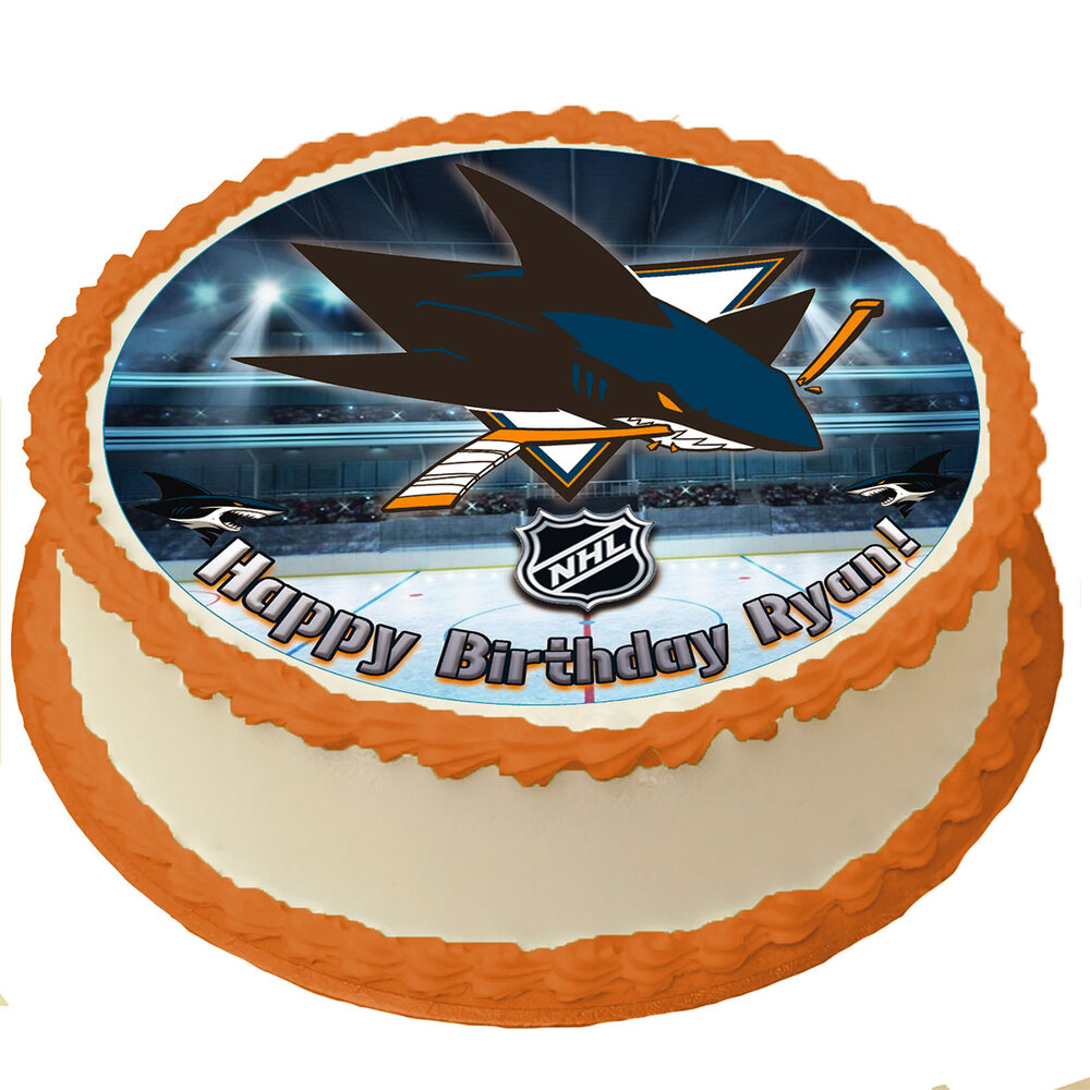 Hockey Jersey (Sharks version) - Empire Cake