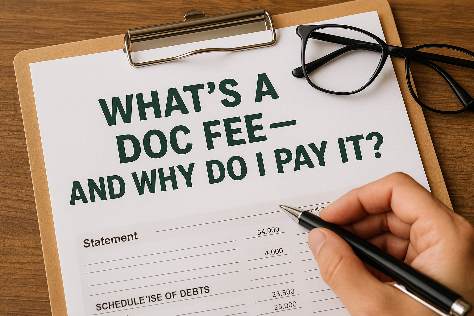 What’s a Doc Fee — and Why Do I Pay It