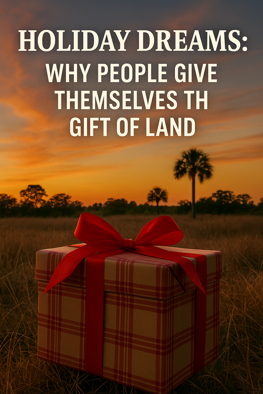 🎁 Holiday Dreams: Why People Give Themselves the Gift of Land