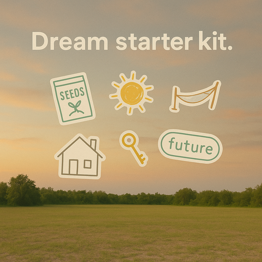 Dream Starter Kit: Seeds, Sunshine, Space, Future