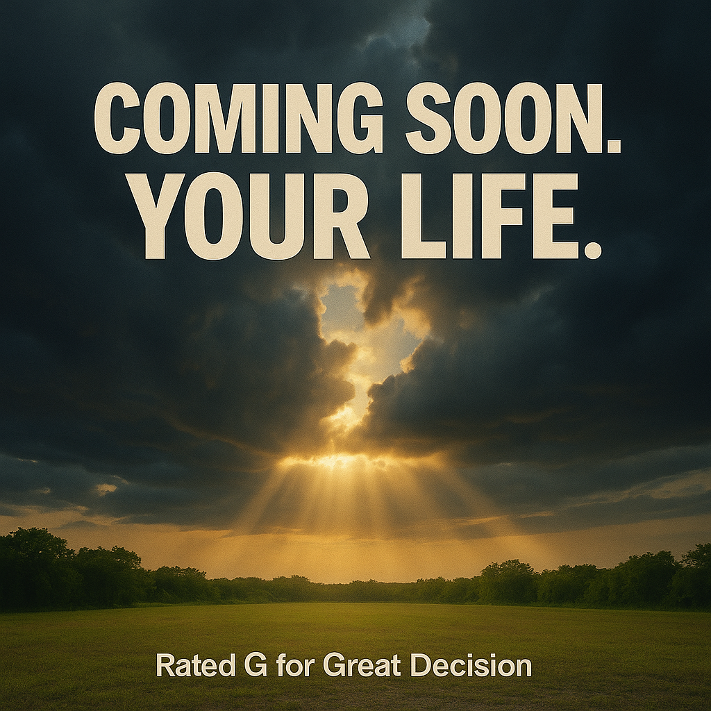 Coming Soon: Your Life (Rated G for Great Decision)