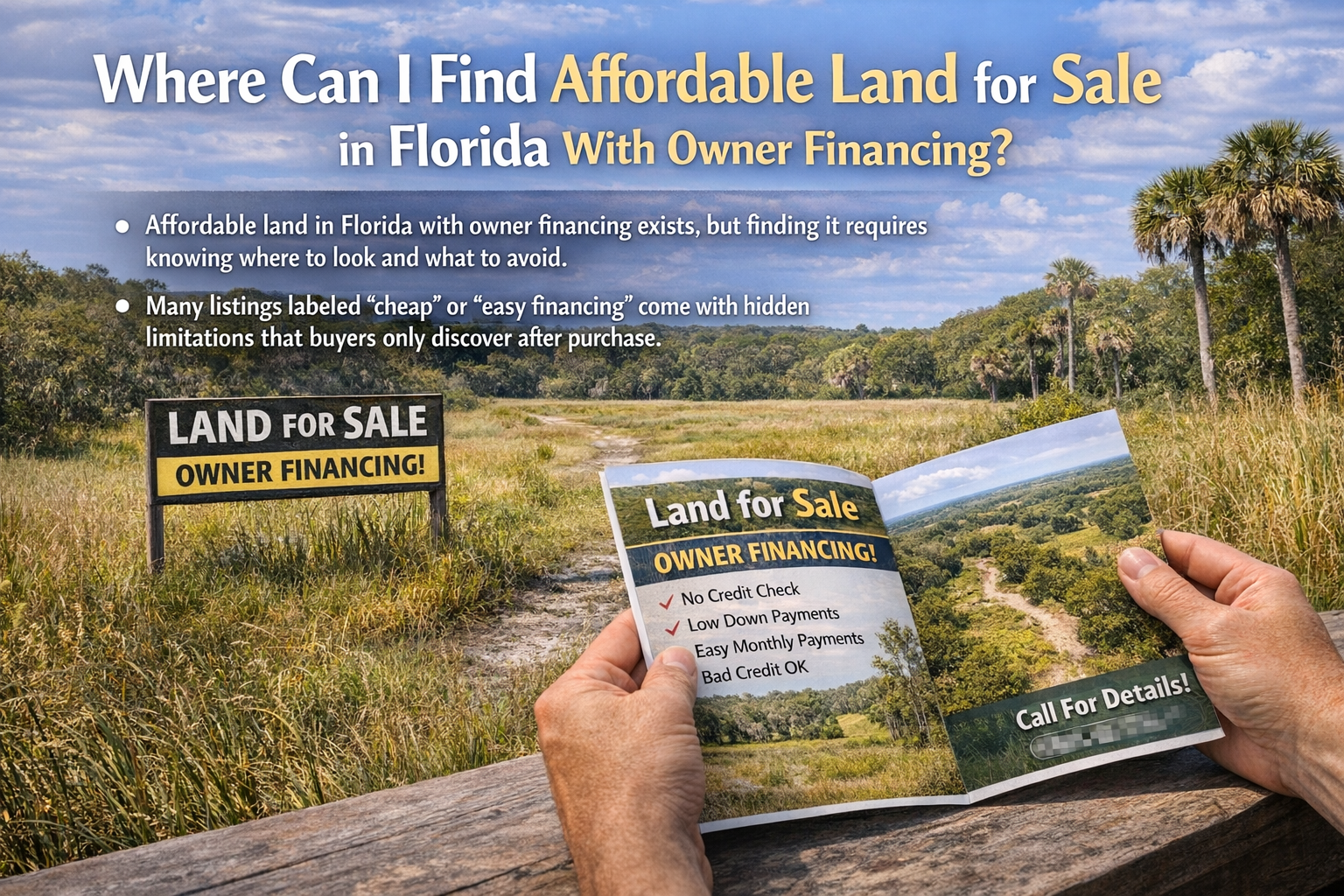 Where Can I Find Affordable Land for Sale in Florida With Owner Financing?