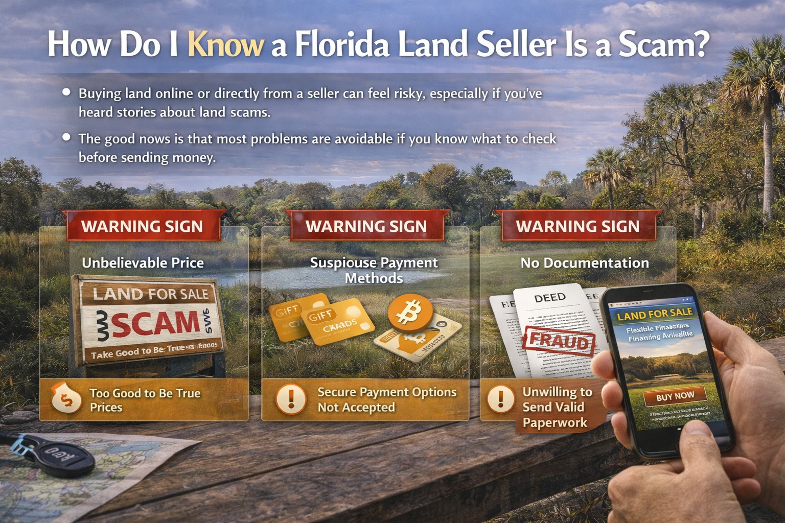 How Do I Know a Florida Land Seller Is a Scam?