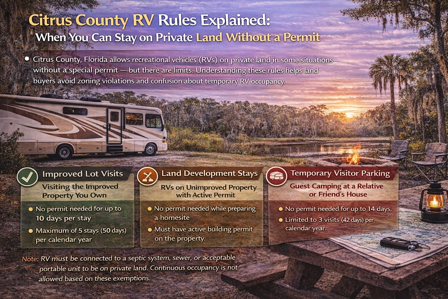 Citrus County RV Rules and Limits: What You Need to Know