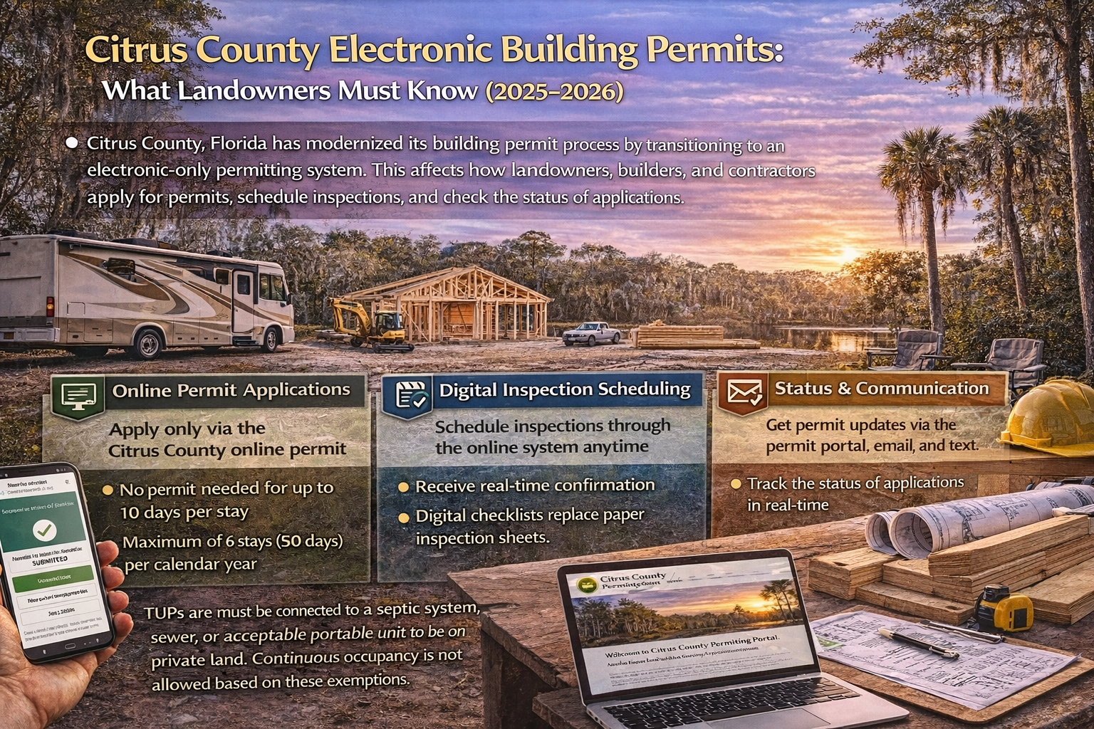 Citrus County Electronic Building Permits: What Landowners Must Know (2025–2026)