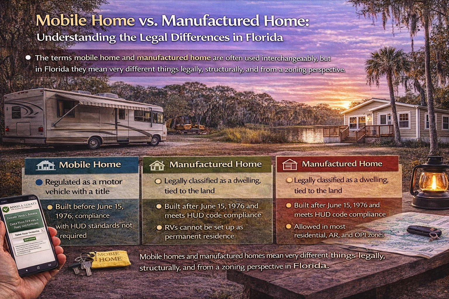 Mobile Homes vs Manufactured Homes in Florida: What’s the Difference?