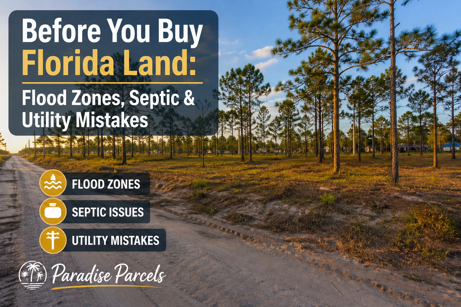 Before You Buy Florida Land: Flood Zones, Septic &amp; Utility Mistakes