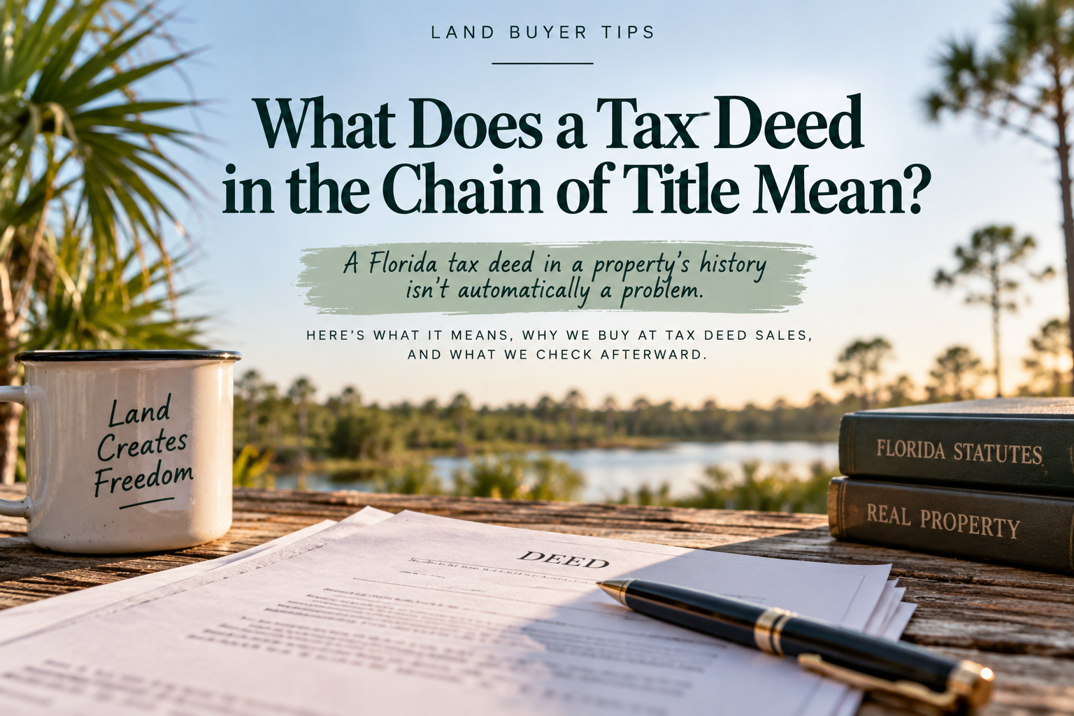 What Does Seeing a Tax Deed in the Chain of Title Mean?