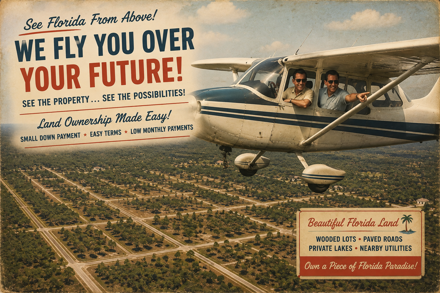 airplane over florida