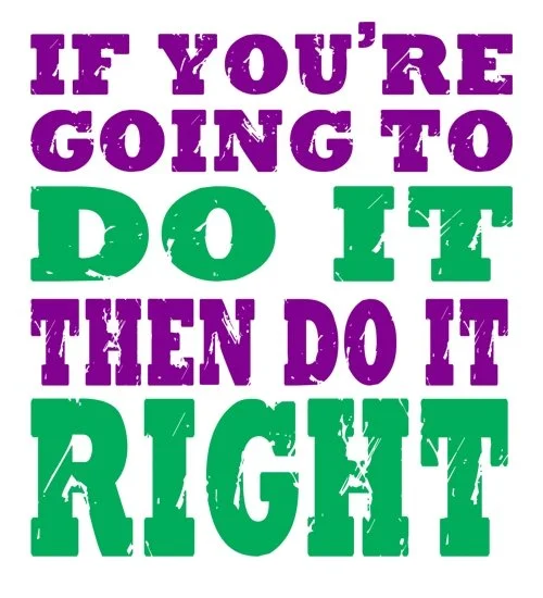 So, when are you going to do it right?