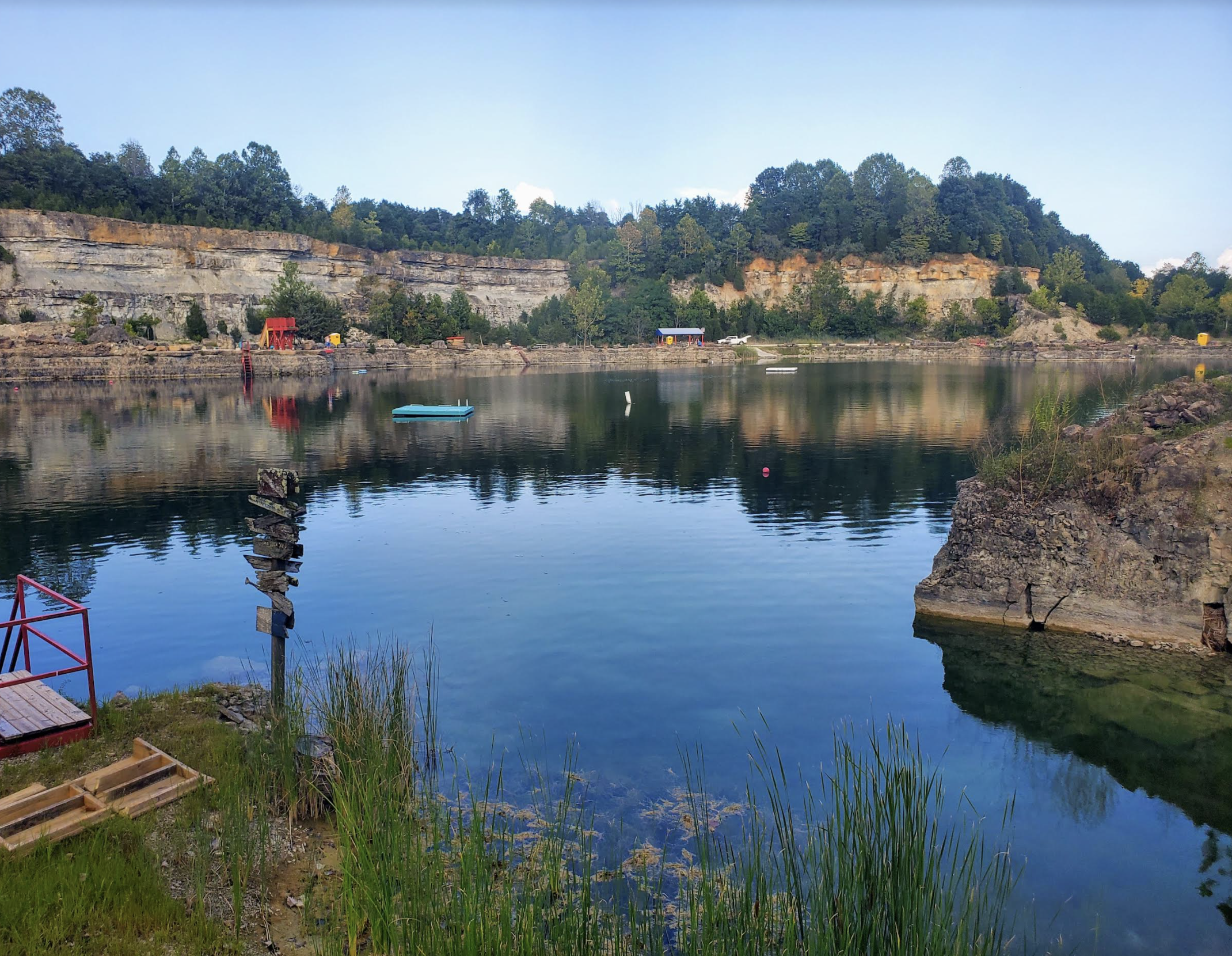 Falling Rock Quarry in LaGrange, KY where Diane relaxes