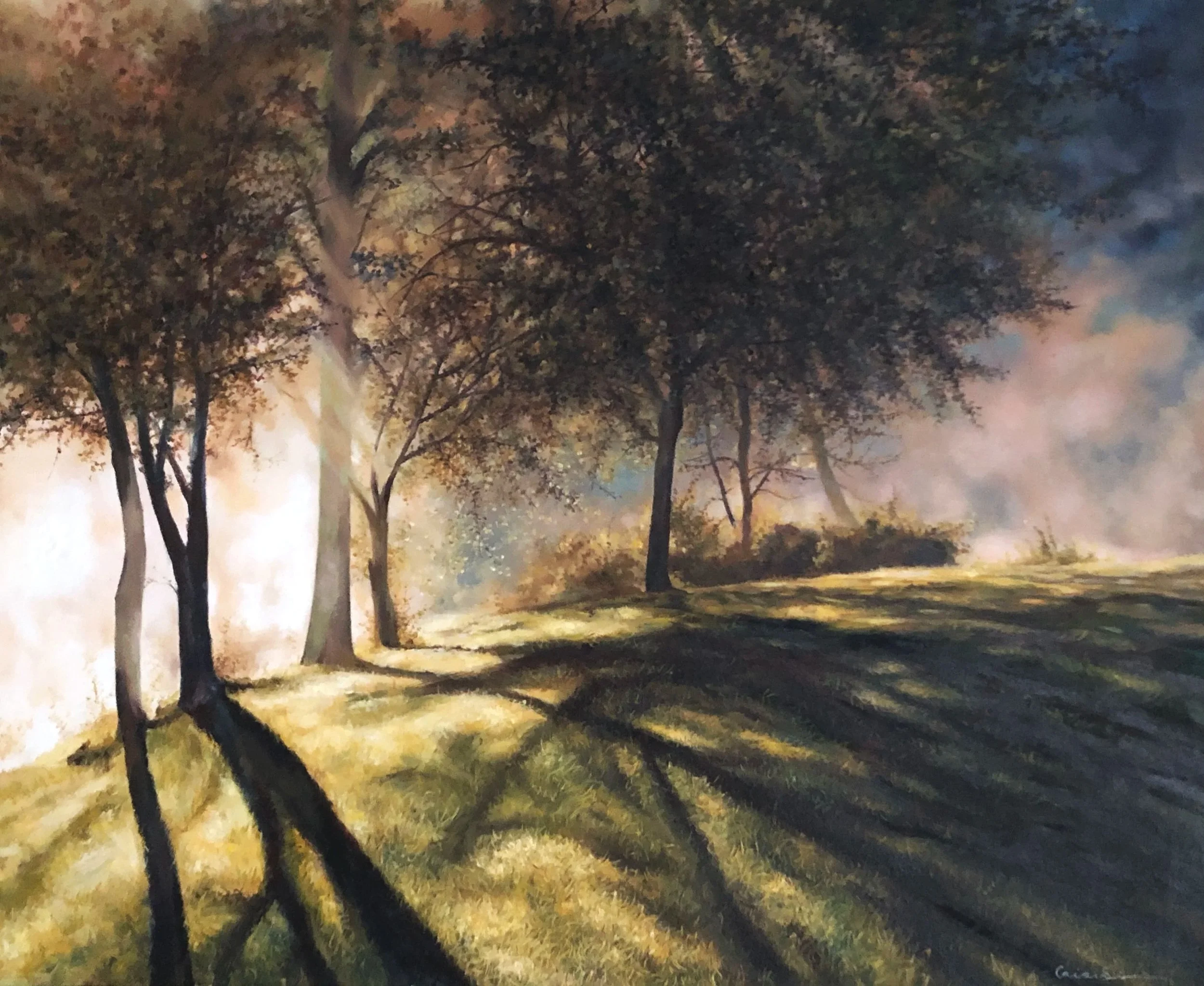 Cai Xi-Earth & Sky oil on canvas 36"x44"