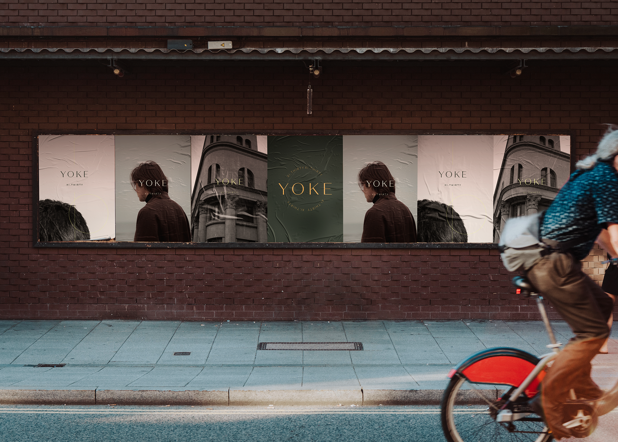 Mock Up of Poster Advertising for Yoke XI Thirty Brand