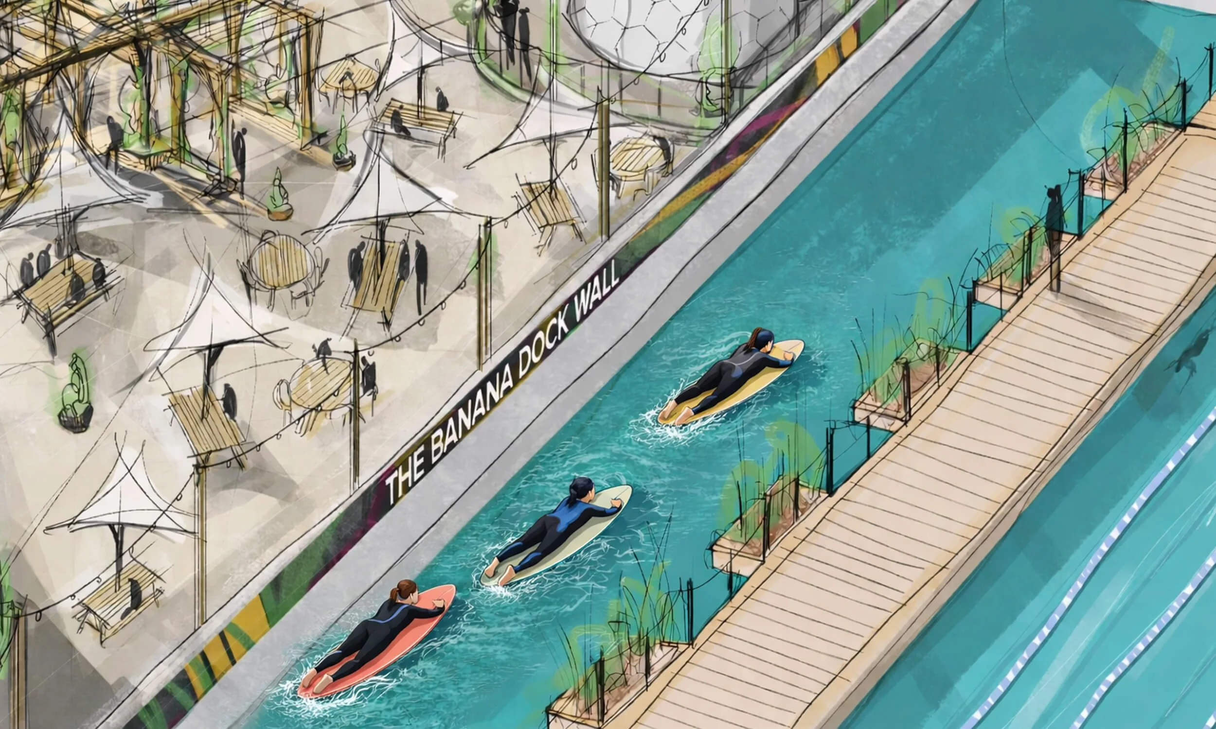 Surf Fit at Sea Lanes Canary Wharf, London