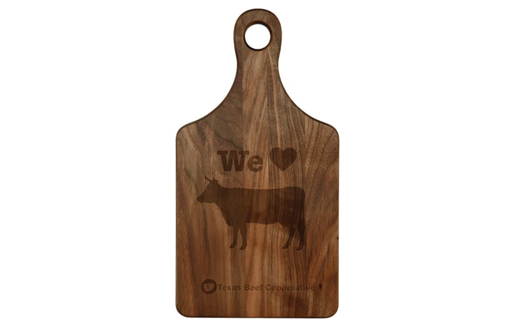 GFT167 Paddle Walnut Cutting Board 13 1/2" x 7" x 3/4"